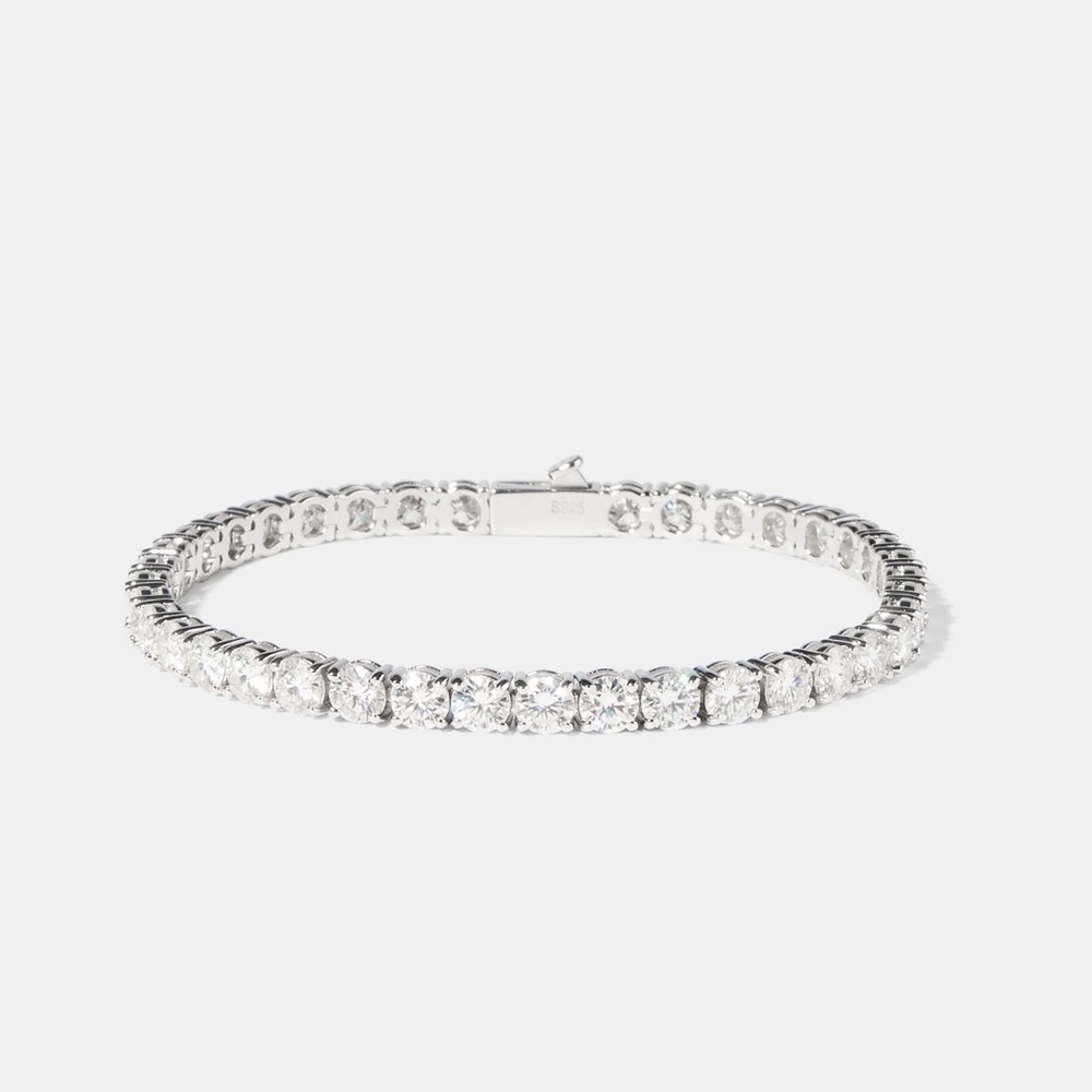 MOISSANITE 5MM TENNIS BRACELET – 8”
